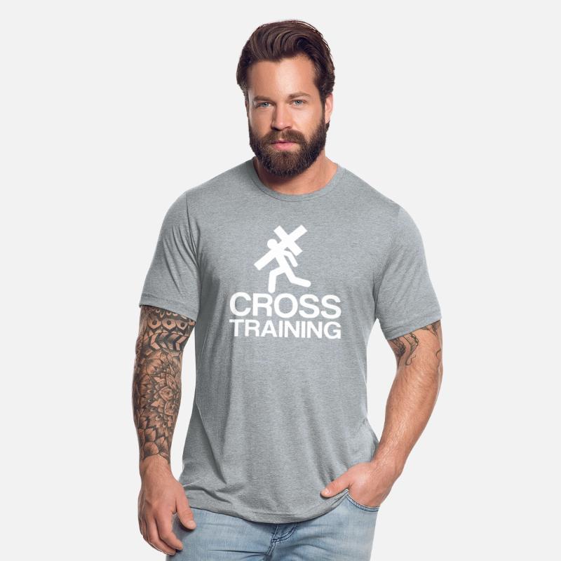 NEW MENS PRINTED CROSS TRAINING JESUS GOD