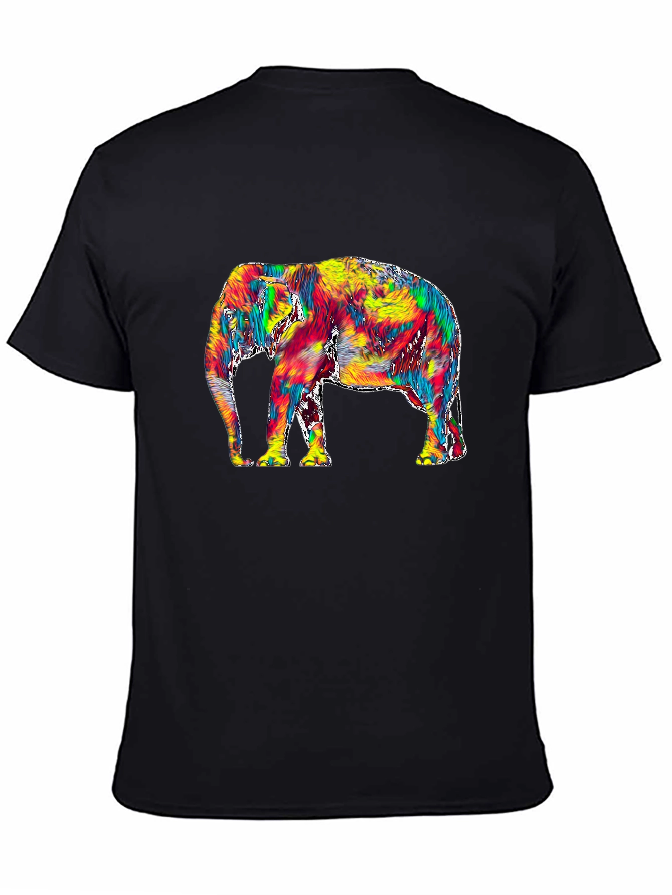 Vivid Elephant Graphic Tee - Stylish Mens T-Shirt