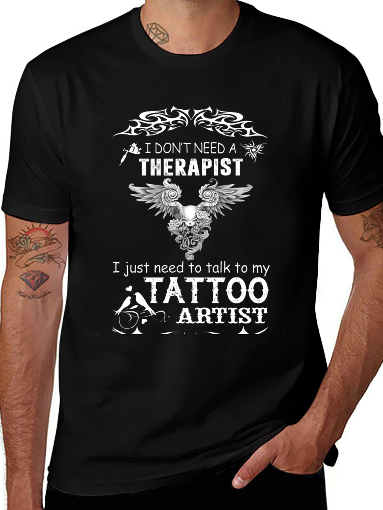 Tattoo Artist Therapy T-Shirt - Unique Design