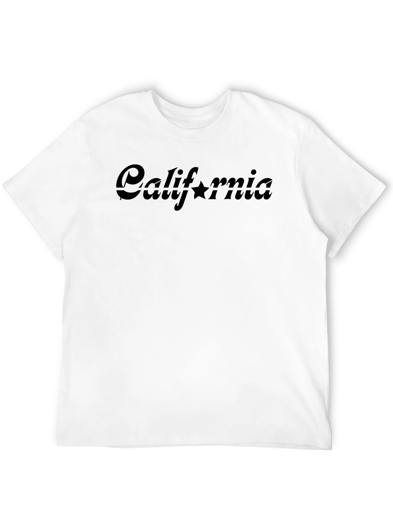 California Star Graphic Black T-Shirt