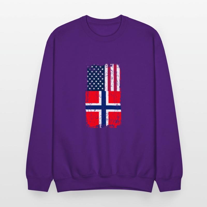 Norway USA Flag