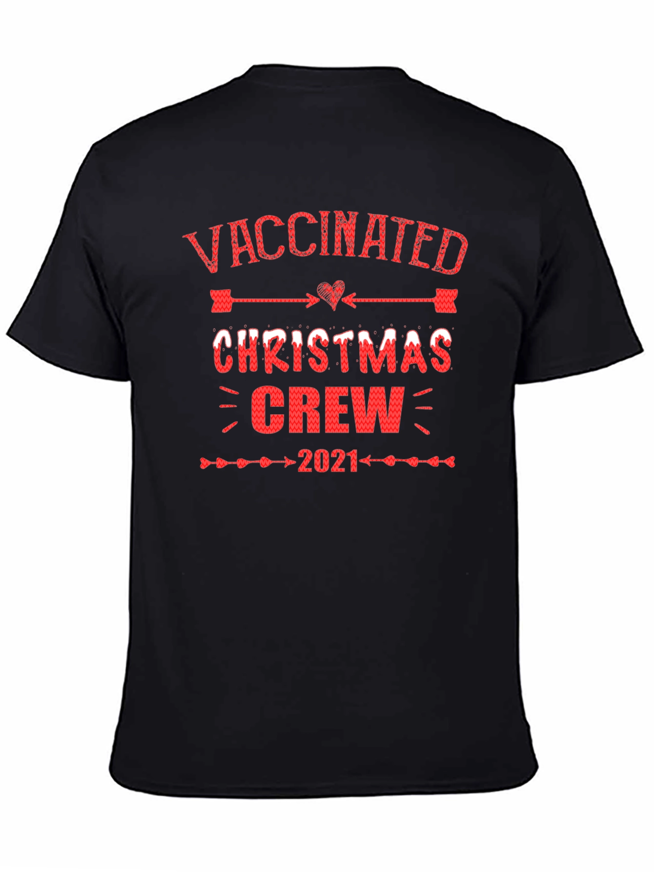Vaccinated Christmas Crew 2021 Holiday T-Shirt