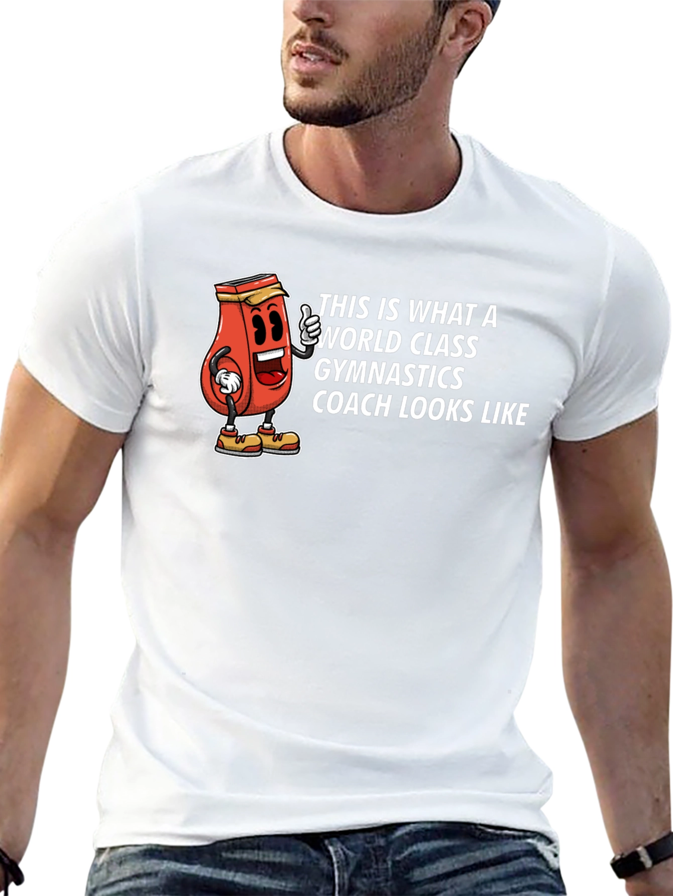 Gymnastics Coach T-Shirt - World Class Design