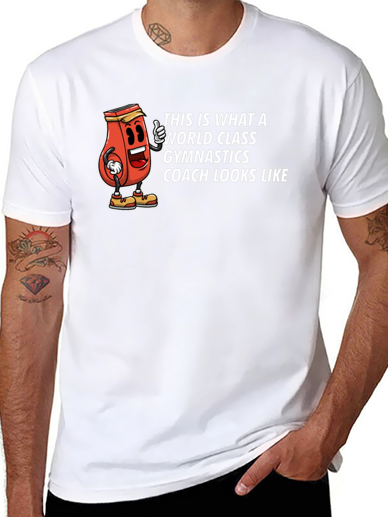 Gymnastics Coach T-Shirt - World Class Design