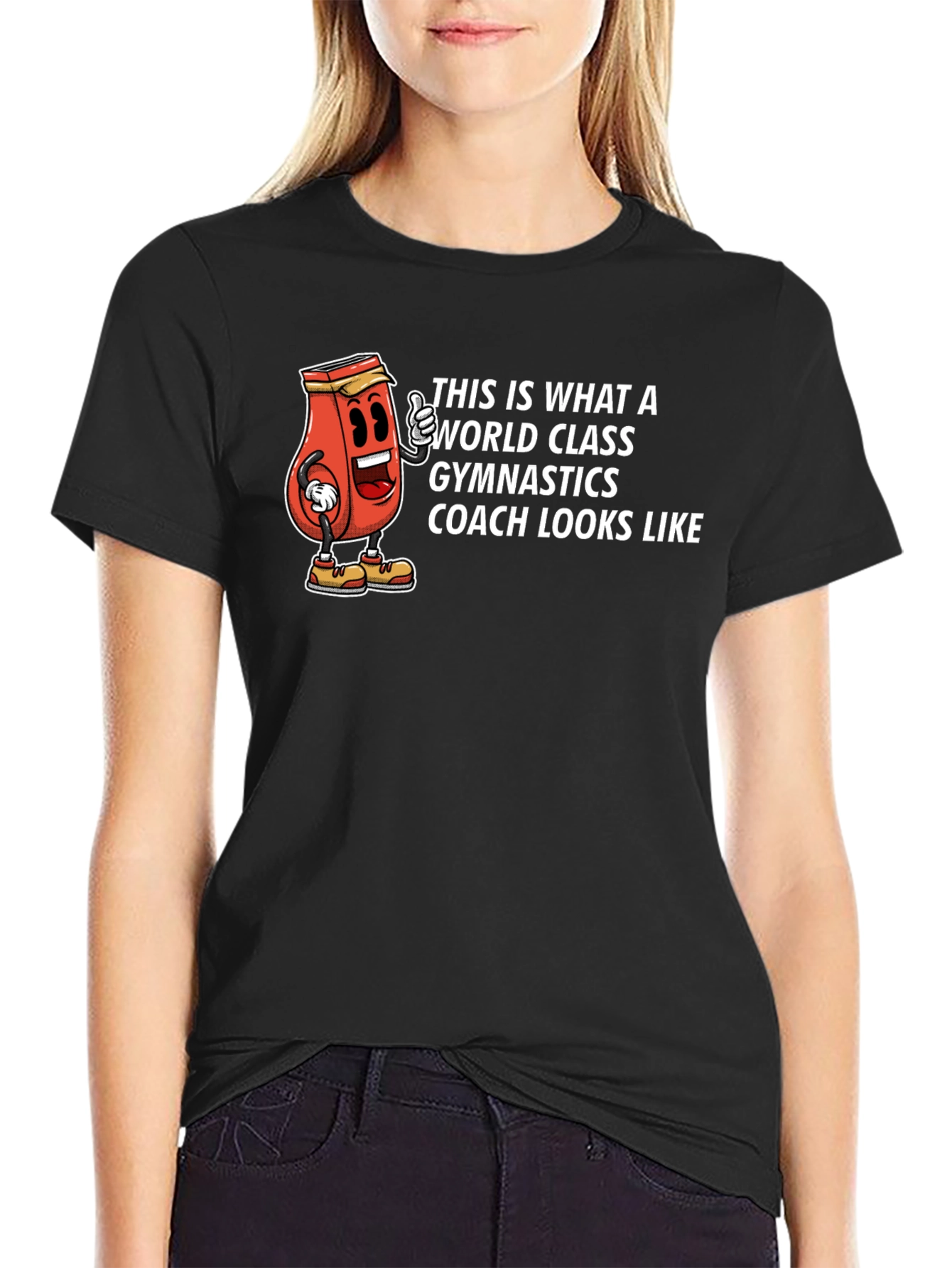 Gymnastics Coach T-Shirt - World Class Design