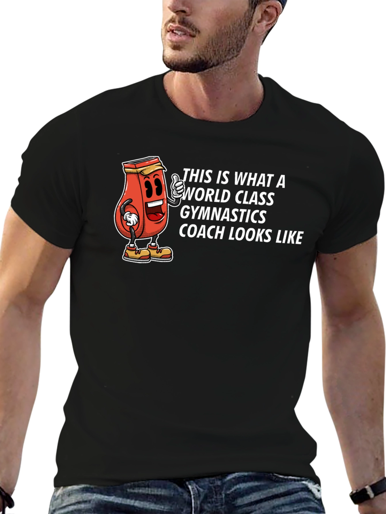 Gymnastics Coach T-Shirt - World Class Design