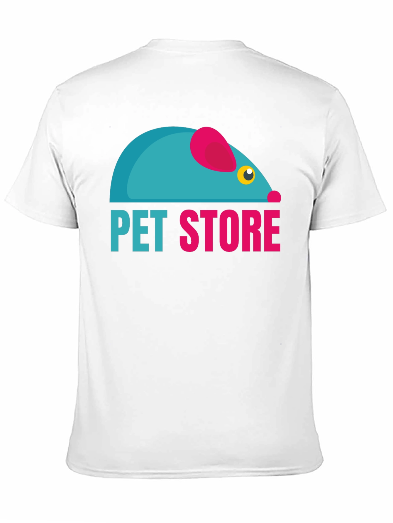 Pet Store Graphic Tee - Black Cotton T-Shirt