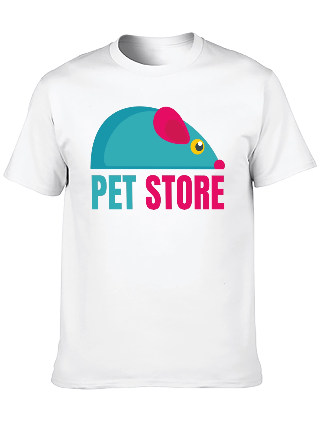 Pet Store Graphic Tee - Black Cotton T-Shirt