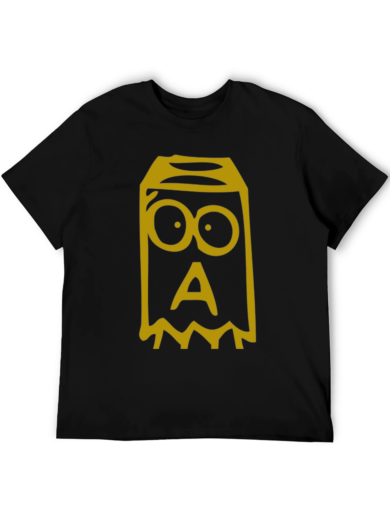 Monster Graphic Tee - Black Cotton T-Shirt