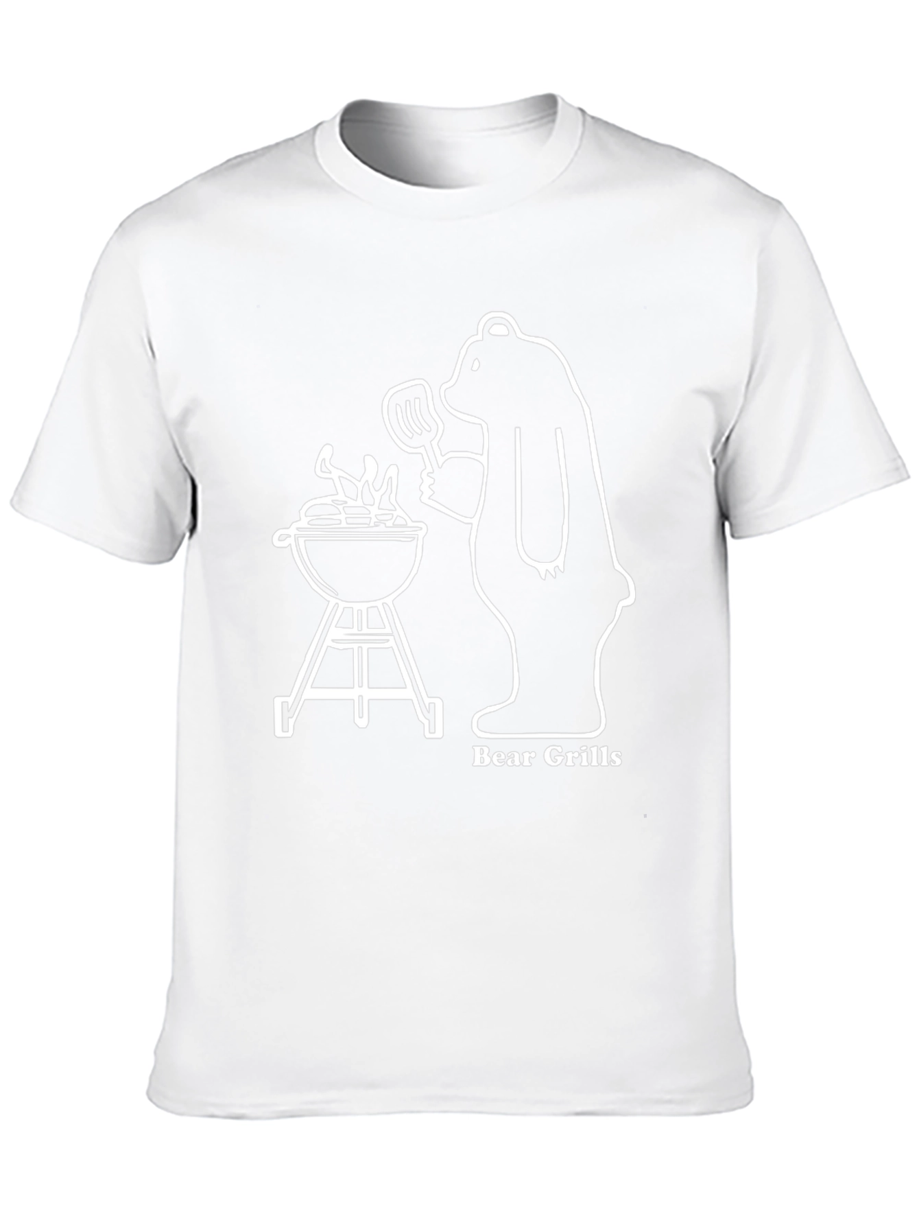 Bear Grills T-Shirt: Funny BBQ Bear Tee