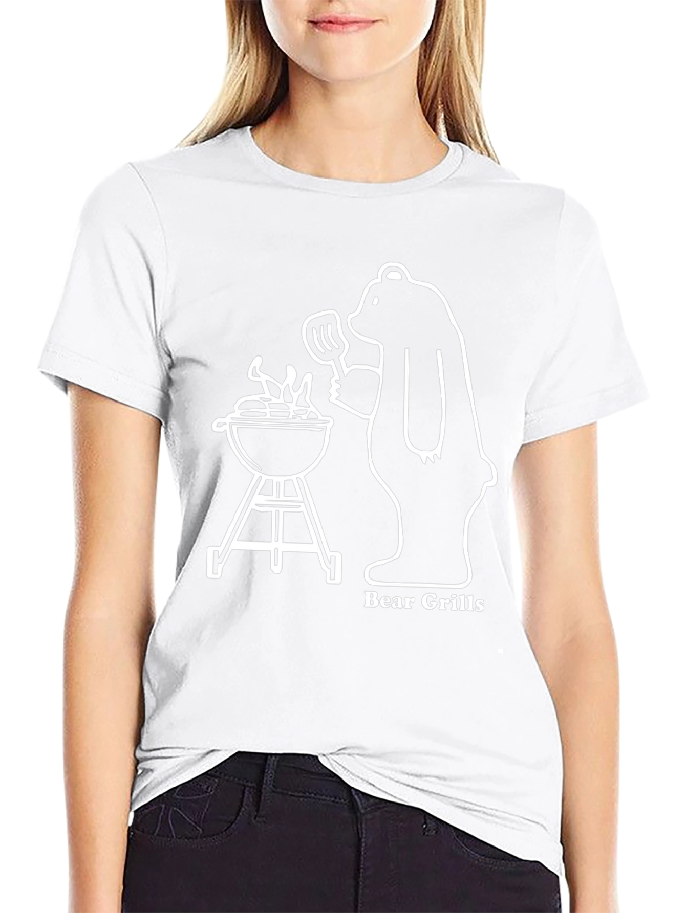 Bear Grills T-Shirt: Funny BBQ Bear Tee