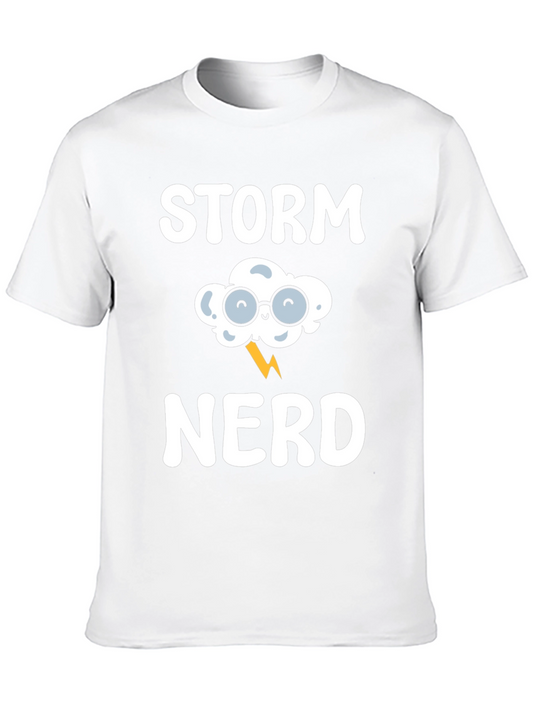 Storm Nerd Graphic T-Shirt - Black Cotton Tee
