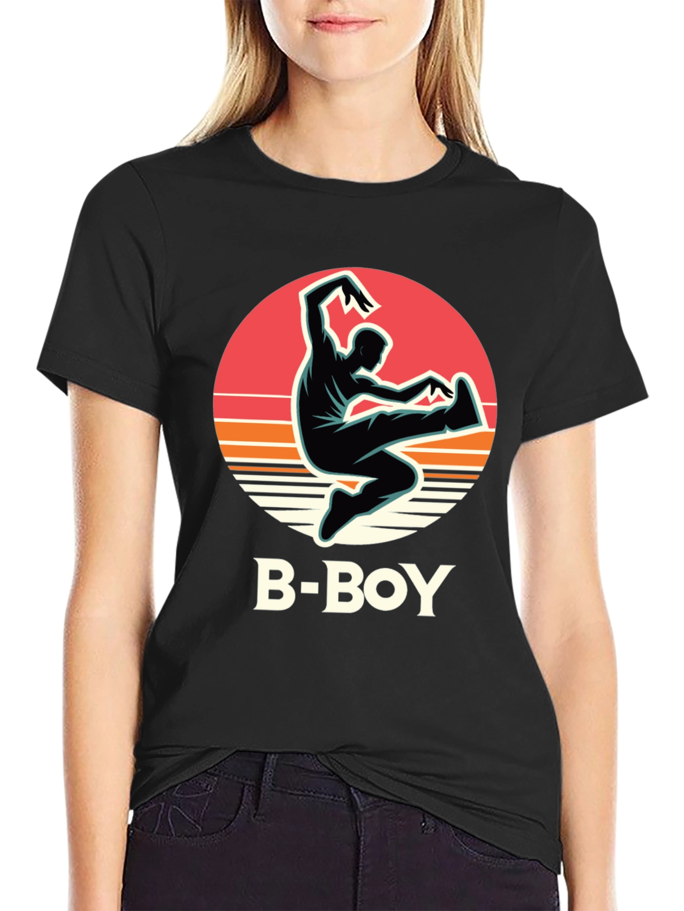 B-Boy Graphic Tee - Retro Dance Style