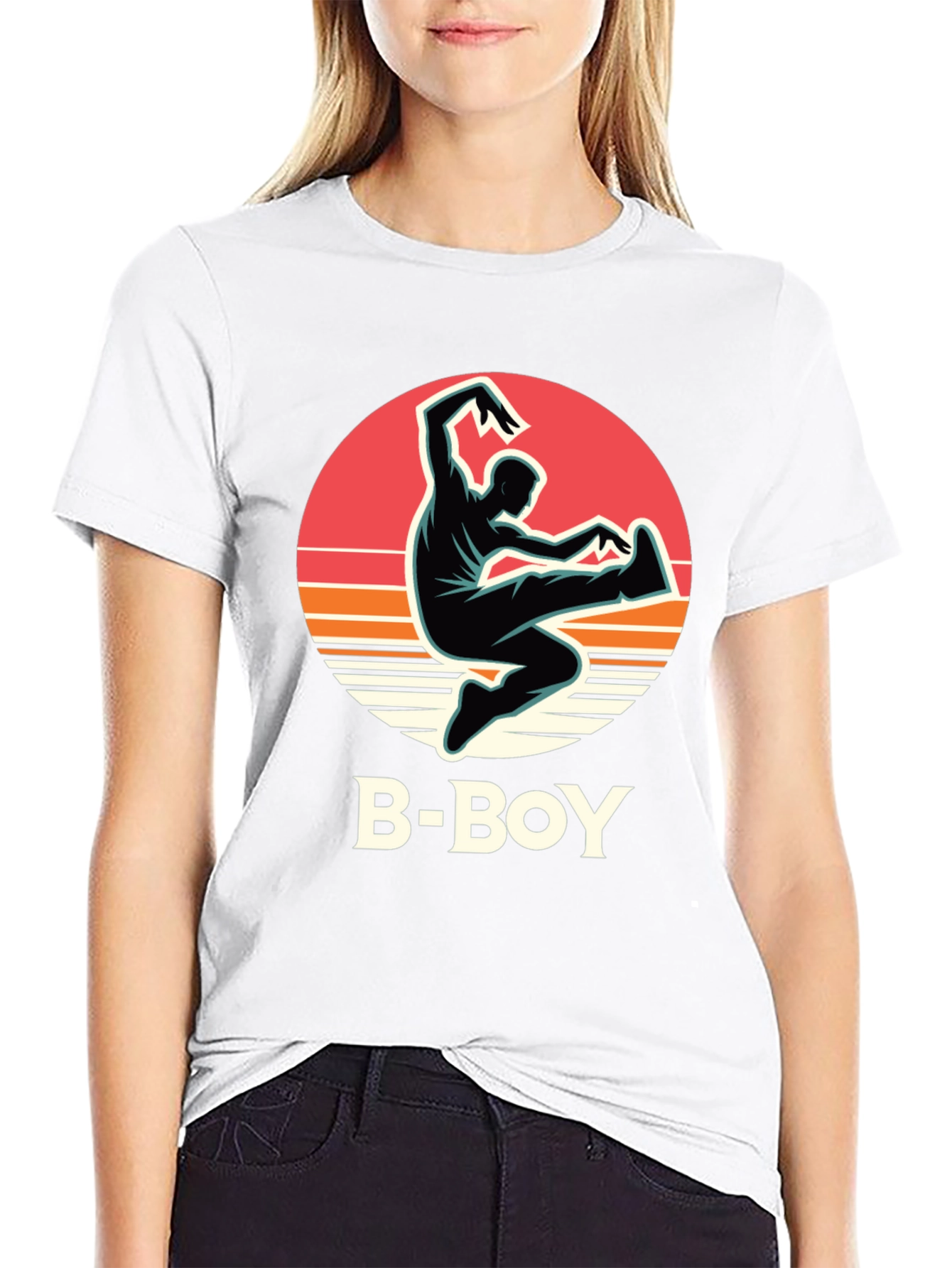 B-Boy Graphic Tee - Retro Dance Style