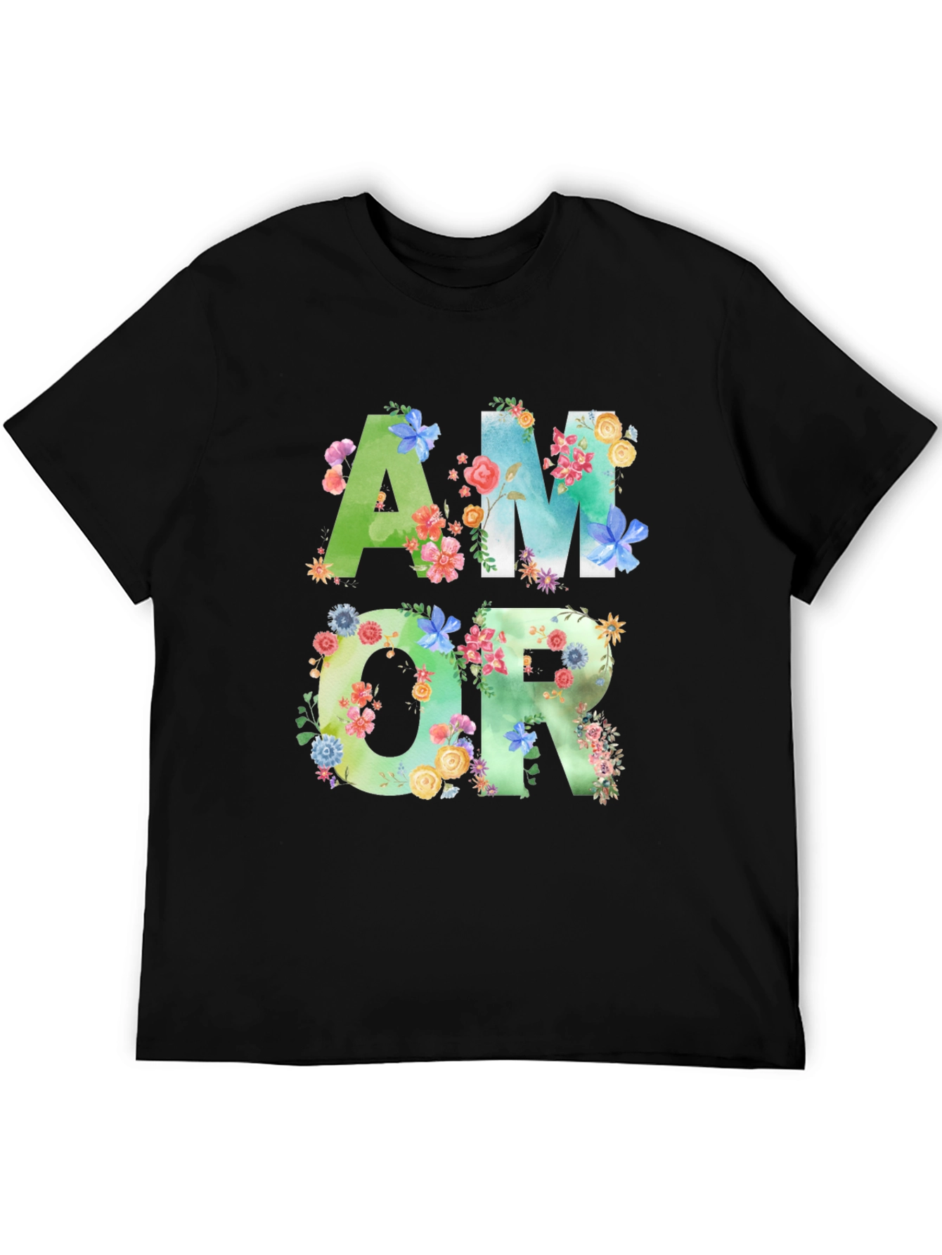 Floral Amor T-Shirt - Stylish Graphic Tee