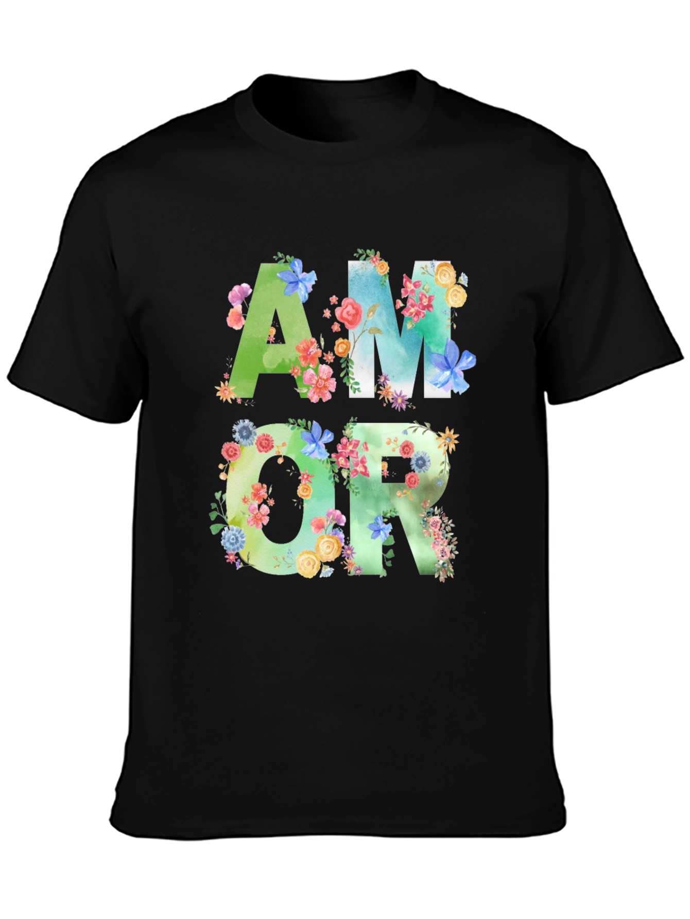 Floral Amor T-Shirt - Stylish Graphic Tee