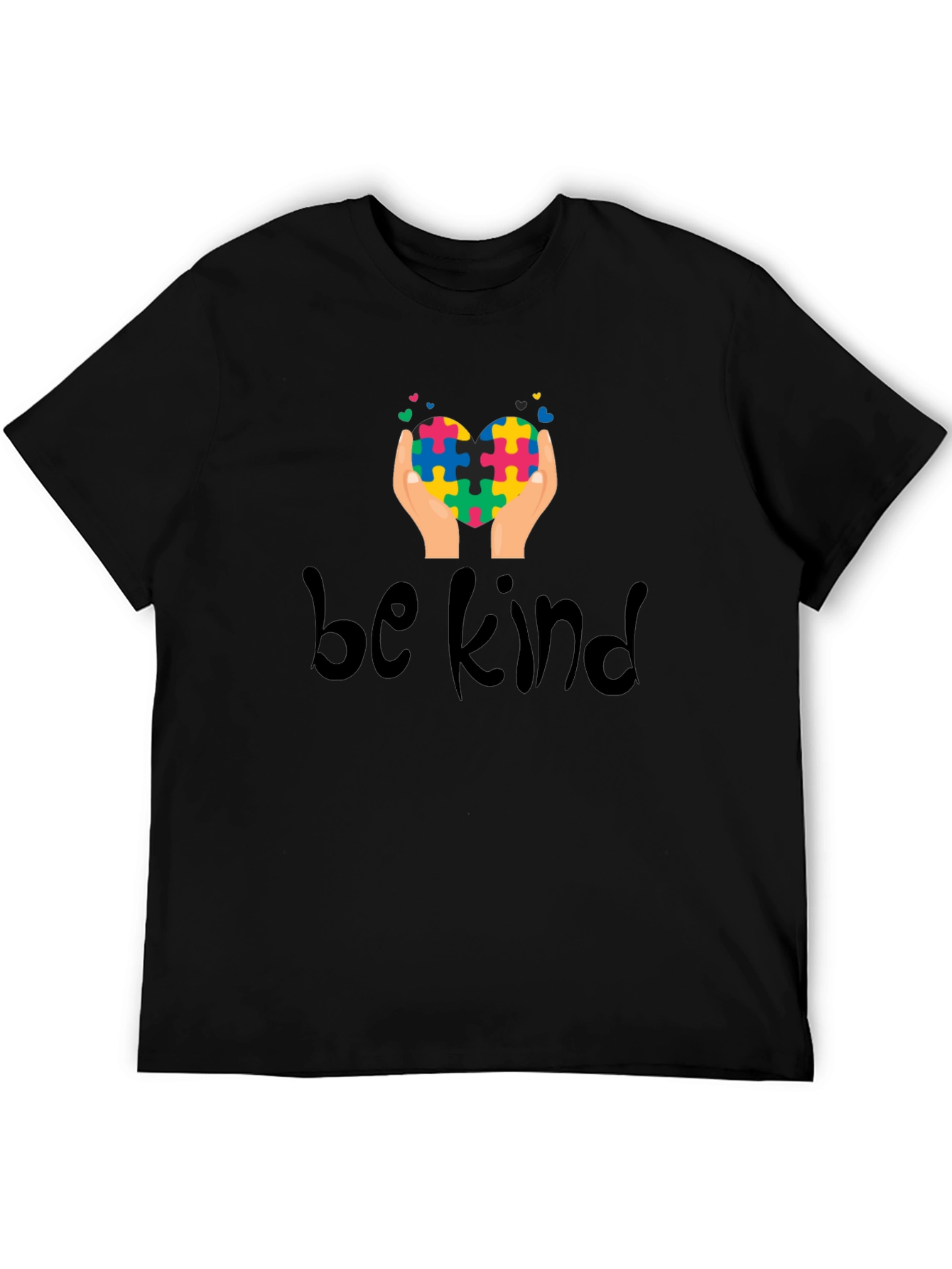 Be Kind Puzzle Heart Tee - Autism Awareness Shirt