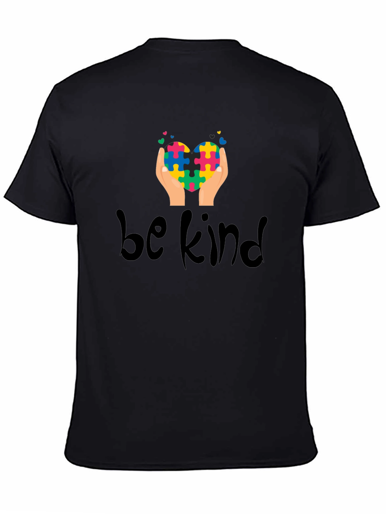 Be Kind Puzzle Heart Tee - Autism Awareness Shirt