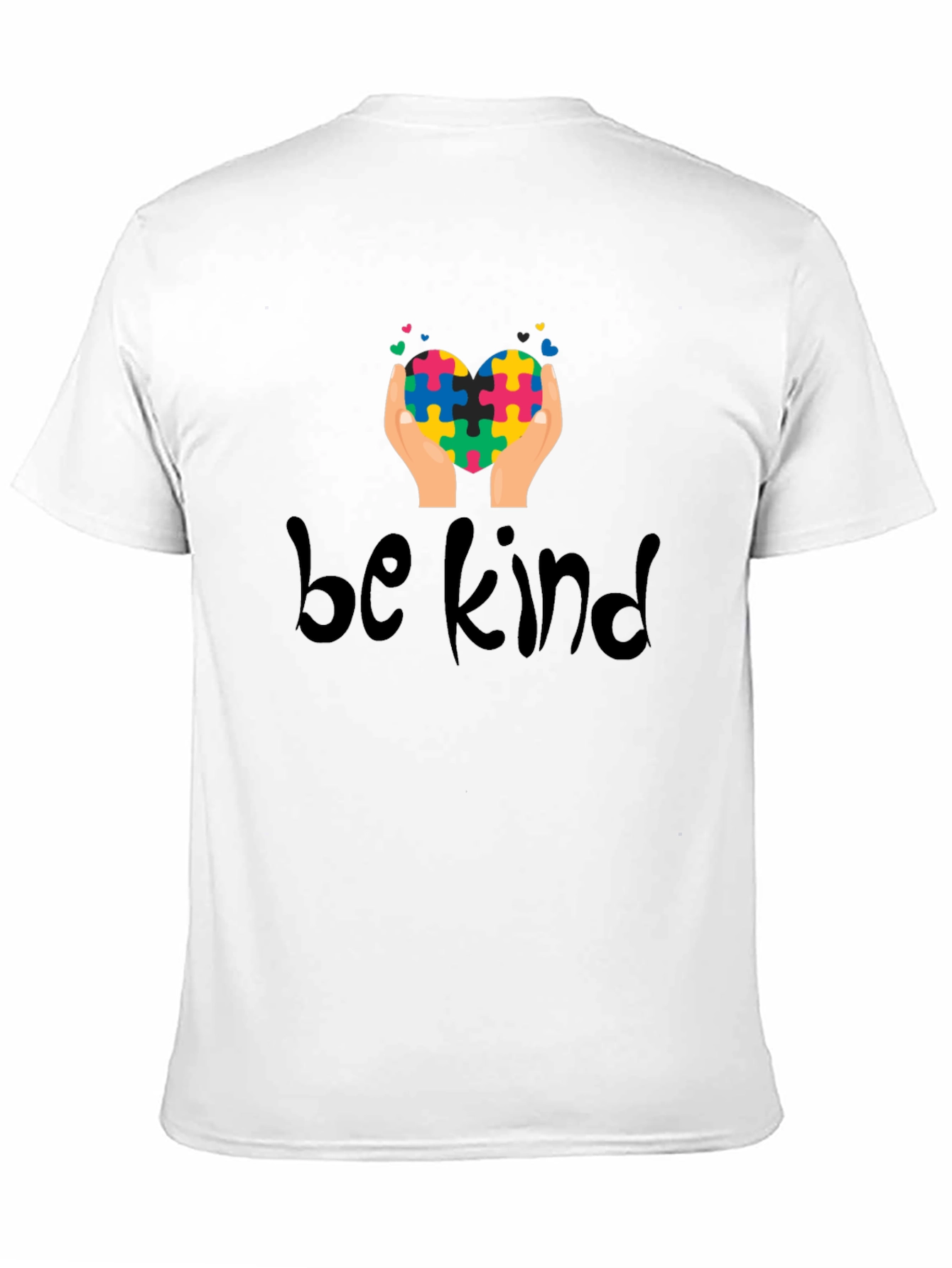 Be Kind Puzzle Heart Tee - Autism Awareness Shirt