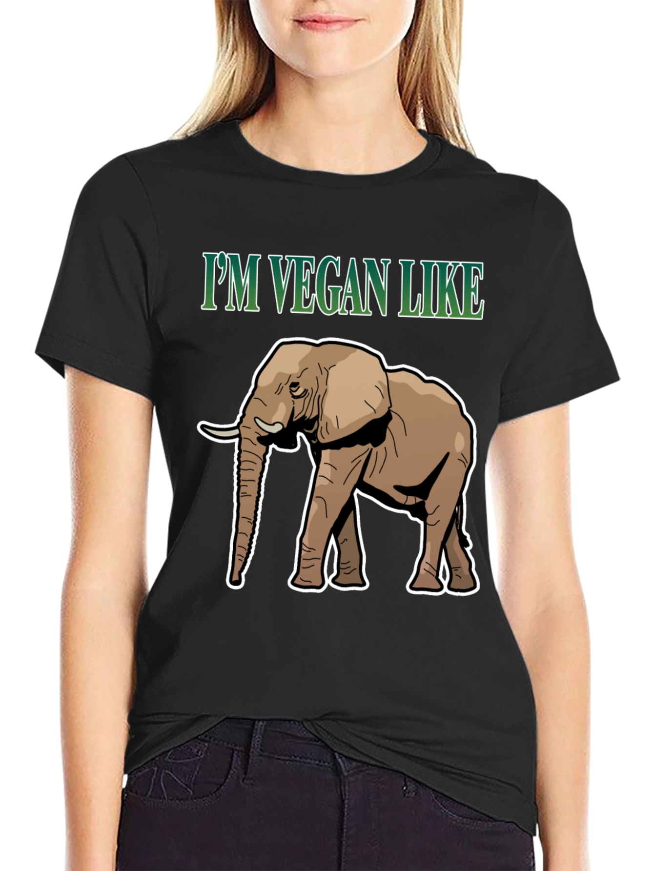 Im Vegan Like Elephant T-Shirt - Animal Lover Tee