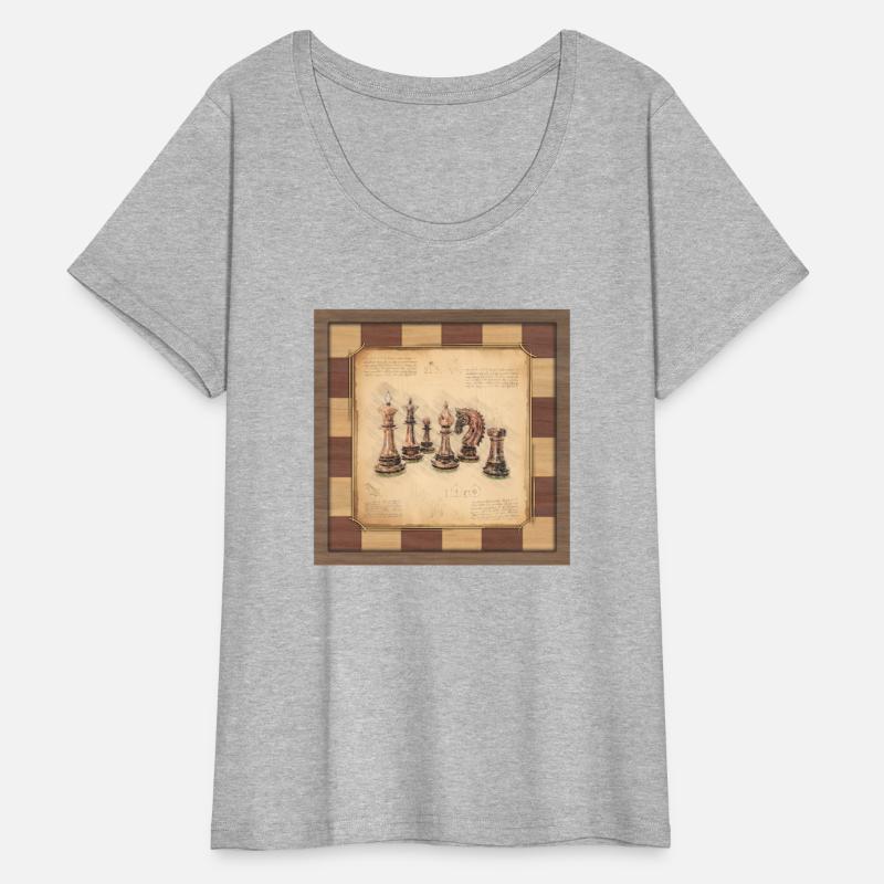 Old Fashioned Vintage Chess Pieces Art for Players