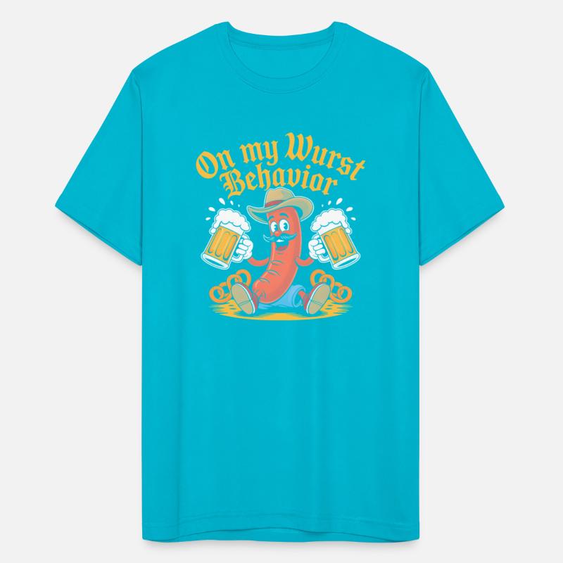On My Wurst Behavior Shirt Funny Sausage Beer