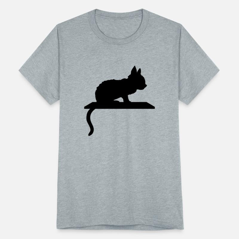 Outline shelf silhouette kitten