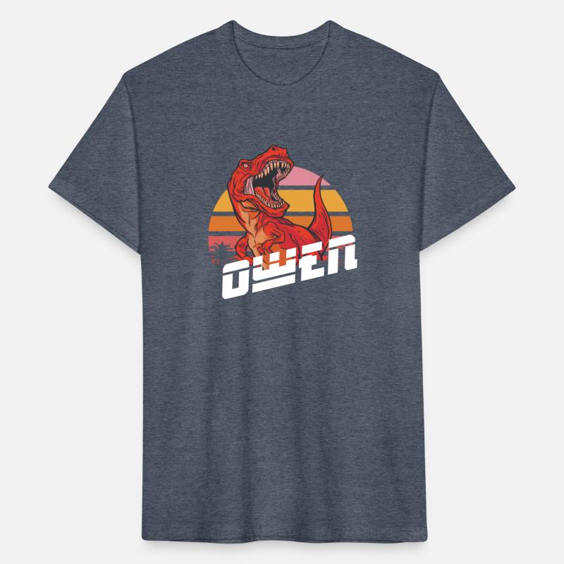 OWEN - Lovely boy name with T-REX dino