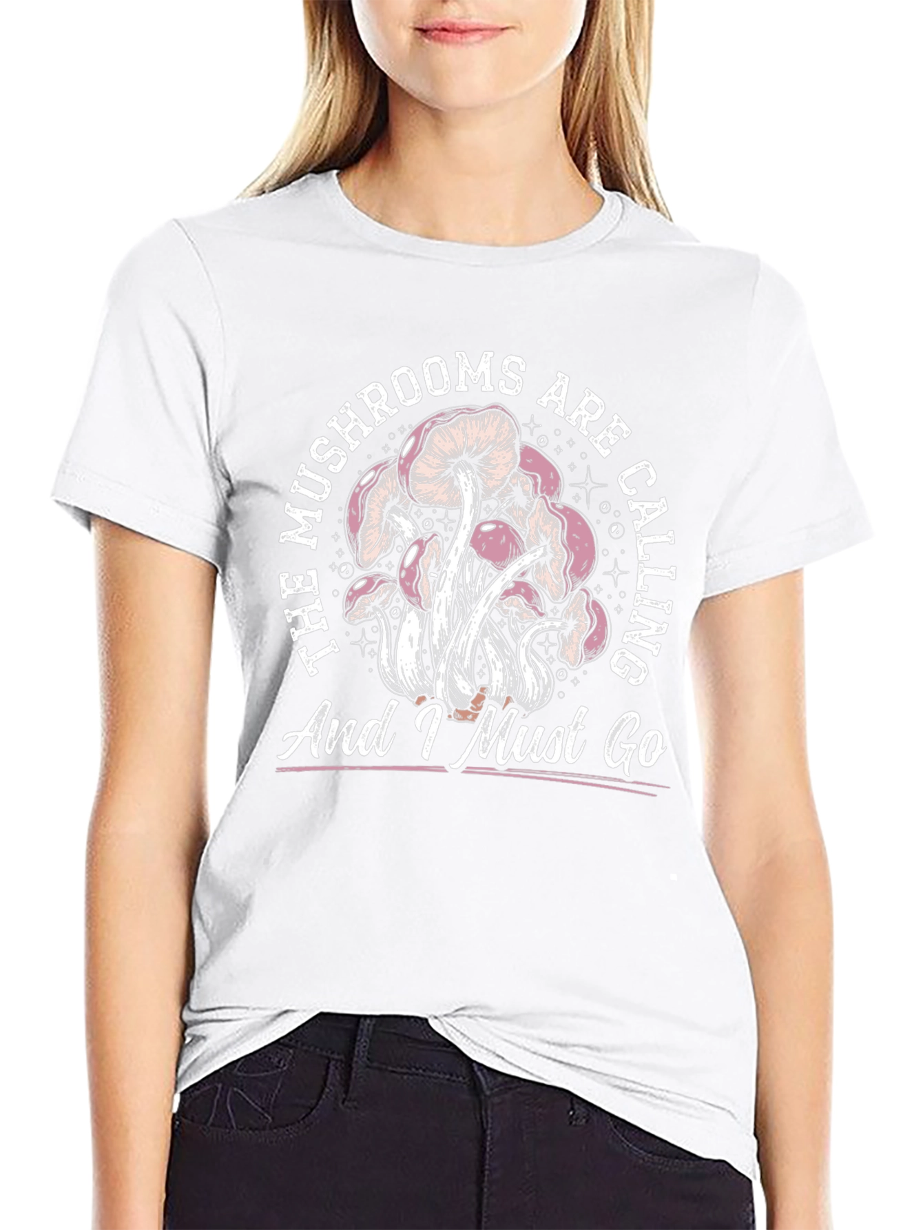 Mushroom Calling Graphic Tee - Unique Design