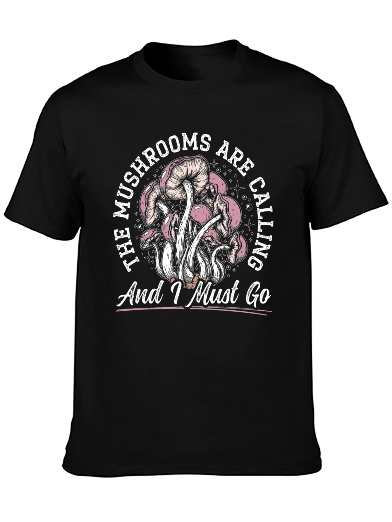Mushroom Calling Graphic Tee - Unique Design