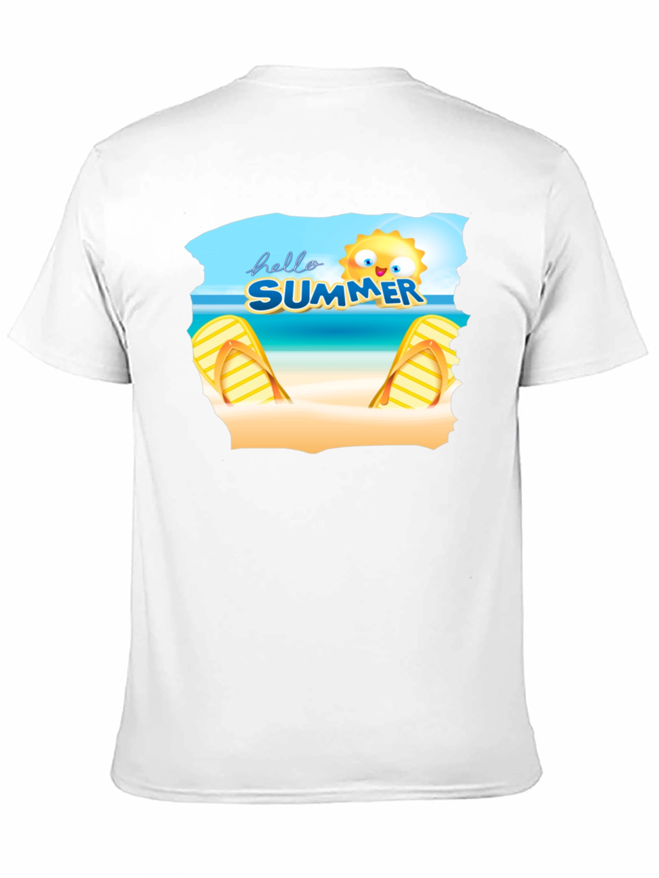 Hello Summer Beach T-Shirt Black