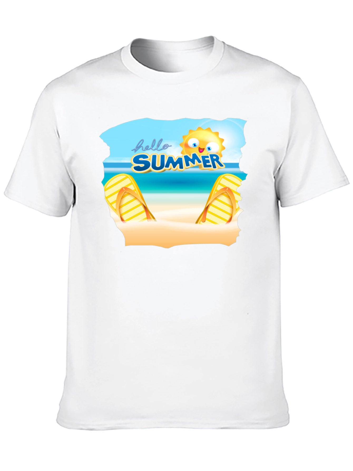 Hello Summer Beach T-Shirt Black