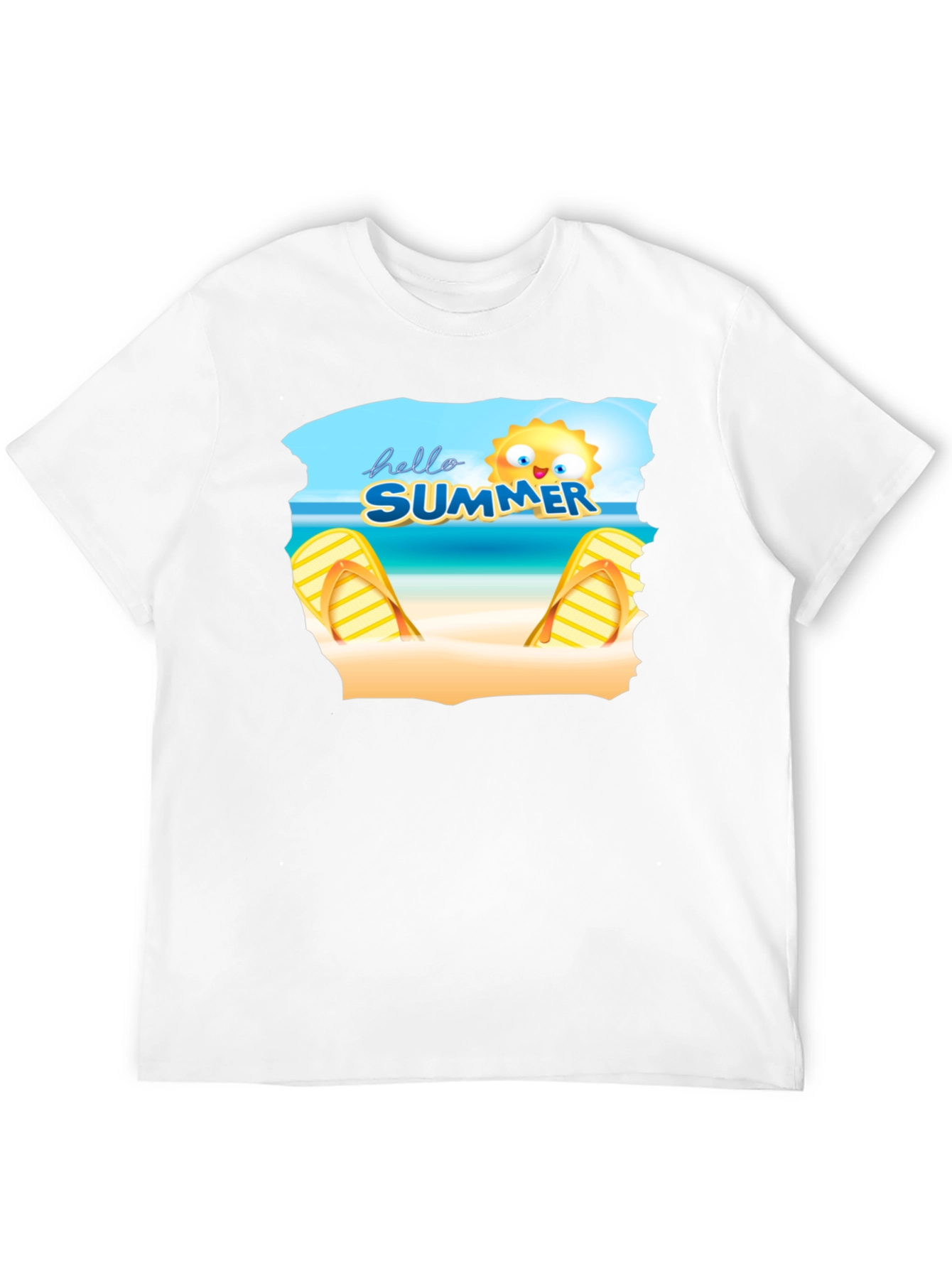 Hello Summer Beach T-Shirt Black