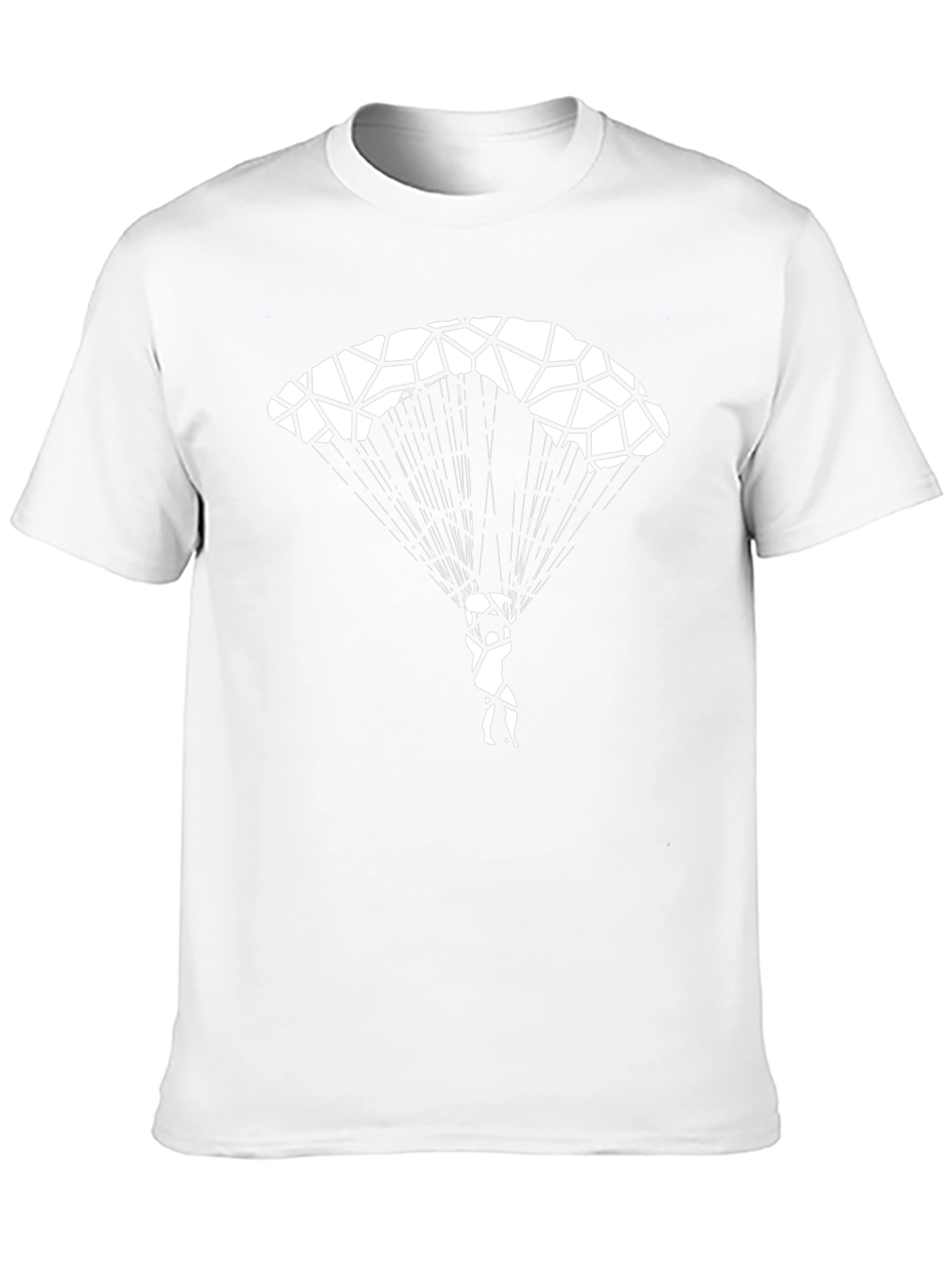 Parachute Graphic Tee - Black Cotton Shirt