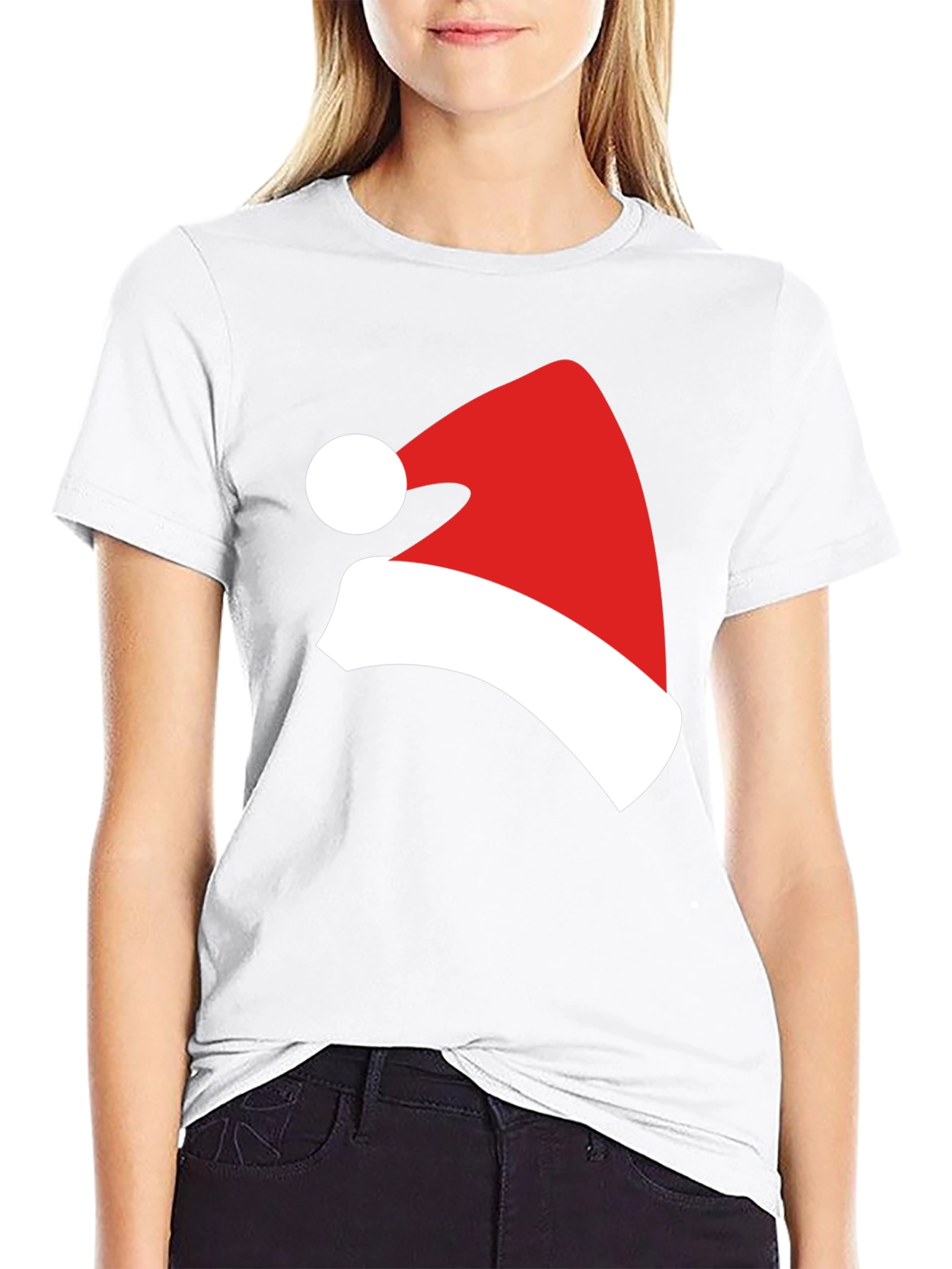 Festive Santa Hat Graphic Tee