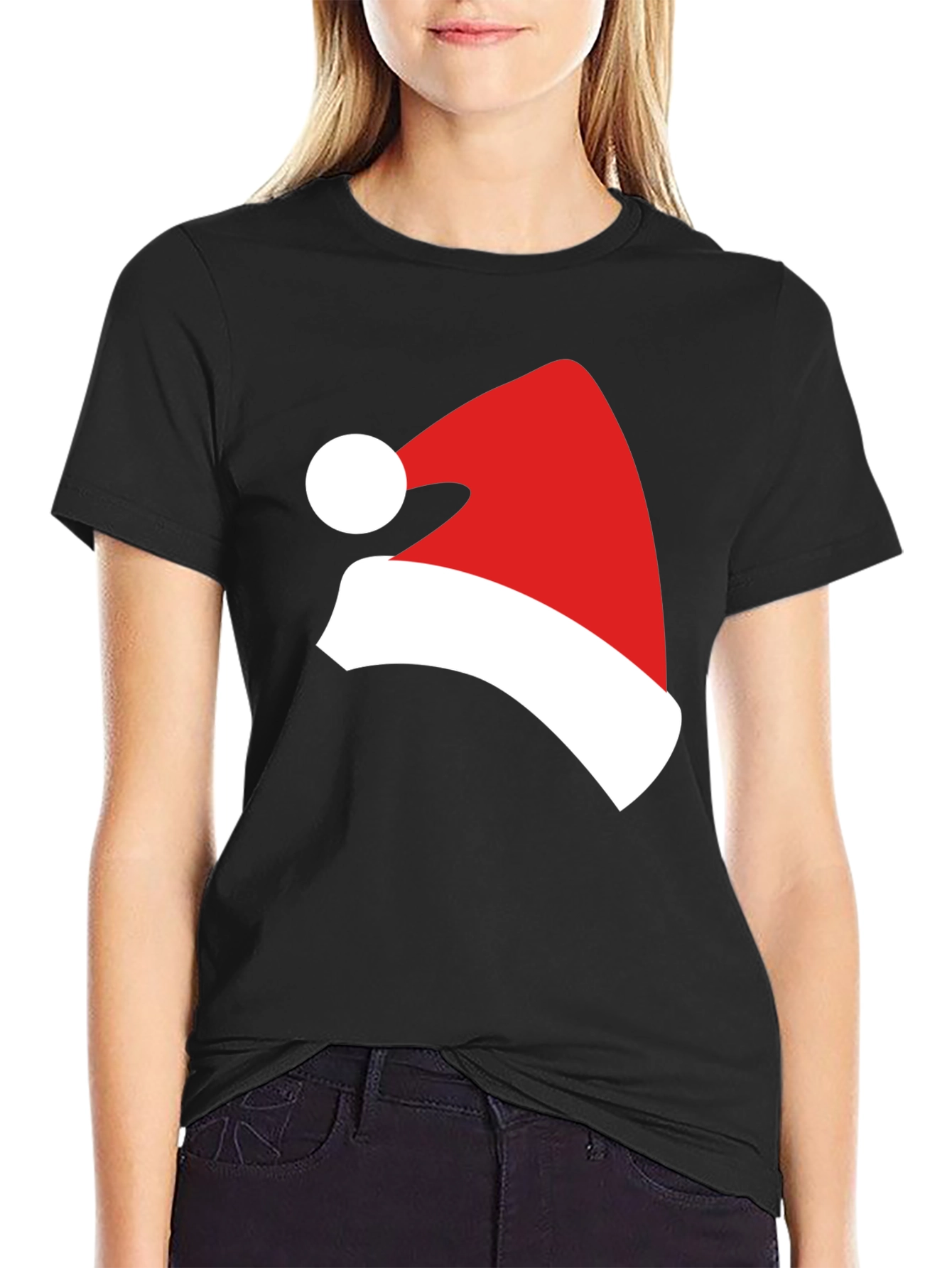 Festive Santa Hat Graphic Tee