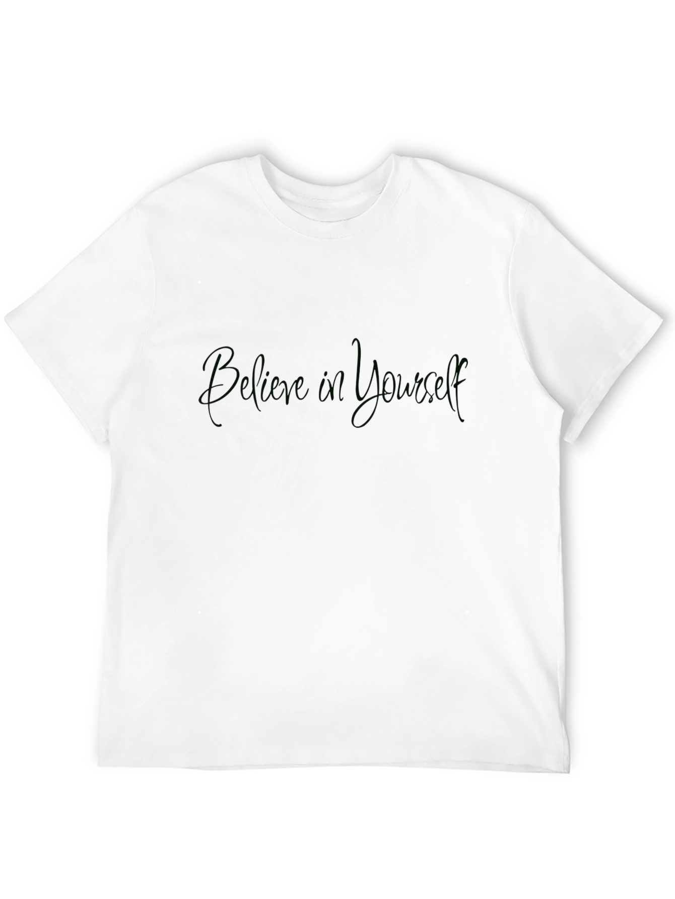Believe in Yourself Black Graphic Tee