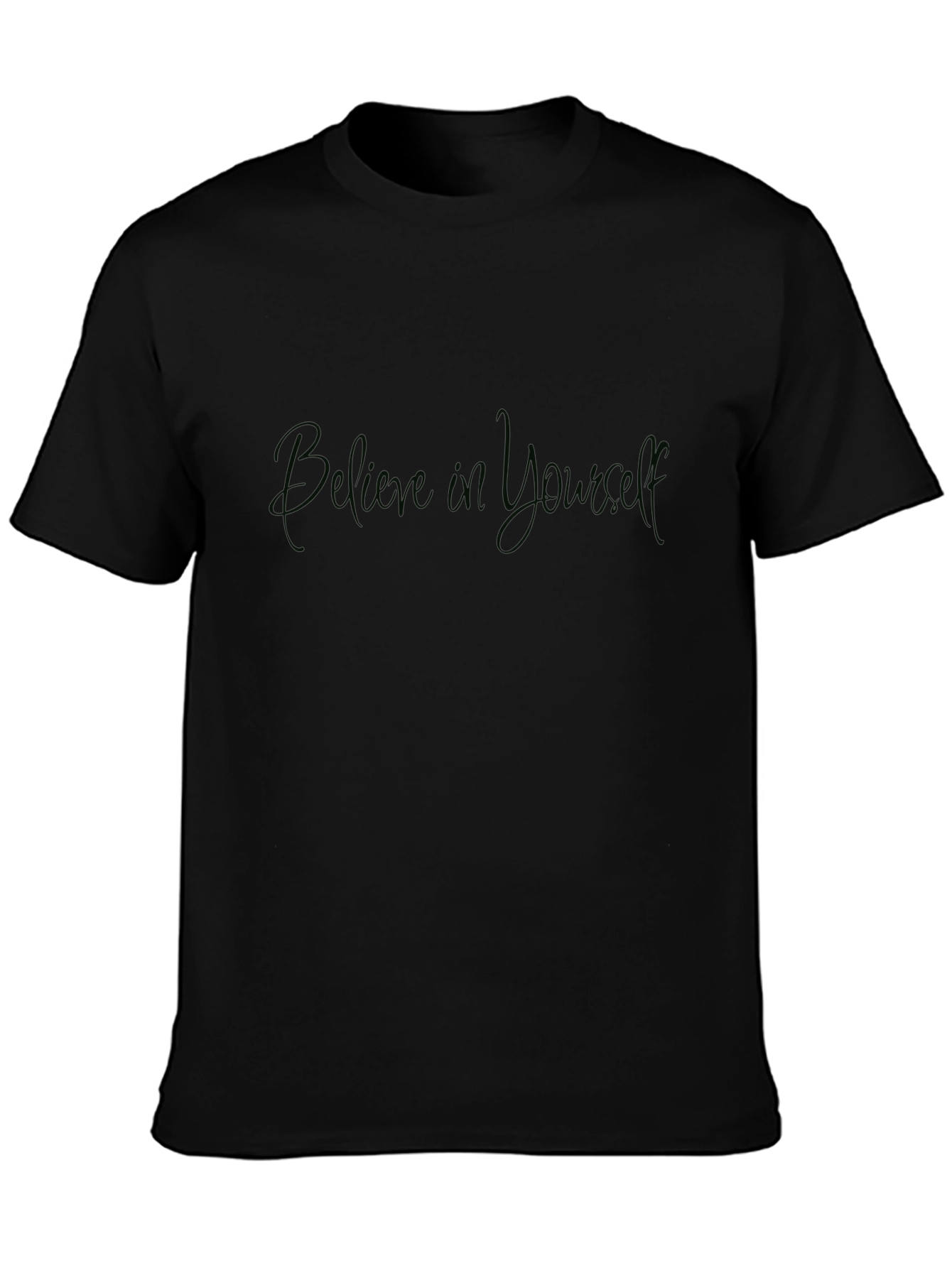 Believe in Yourself Black Graphic Tee