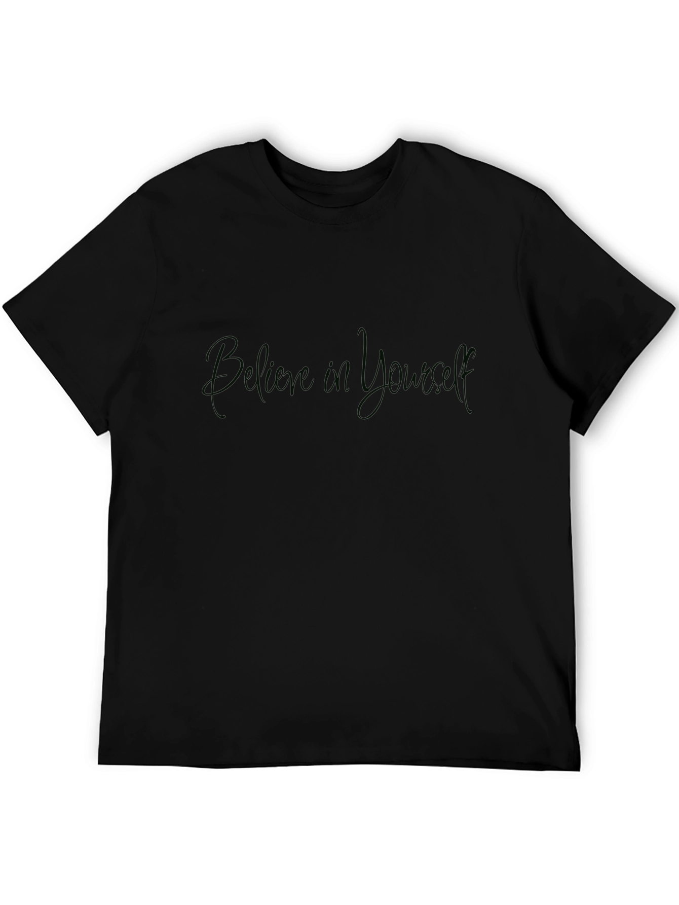 Believe in Yourself Black Graphic Tee