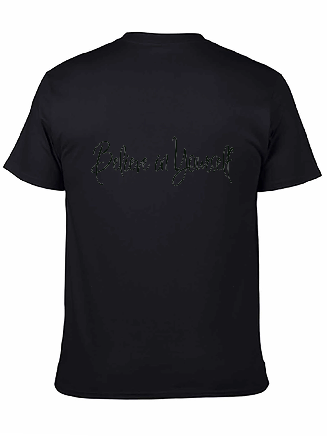 Believe in Yourself Black Graphic Tee