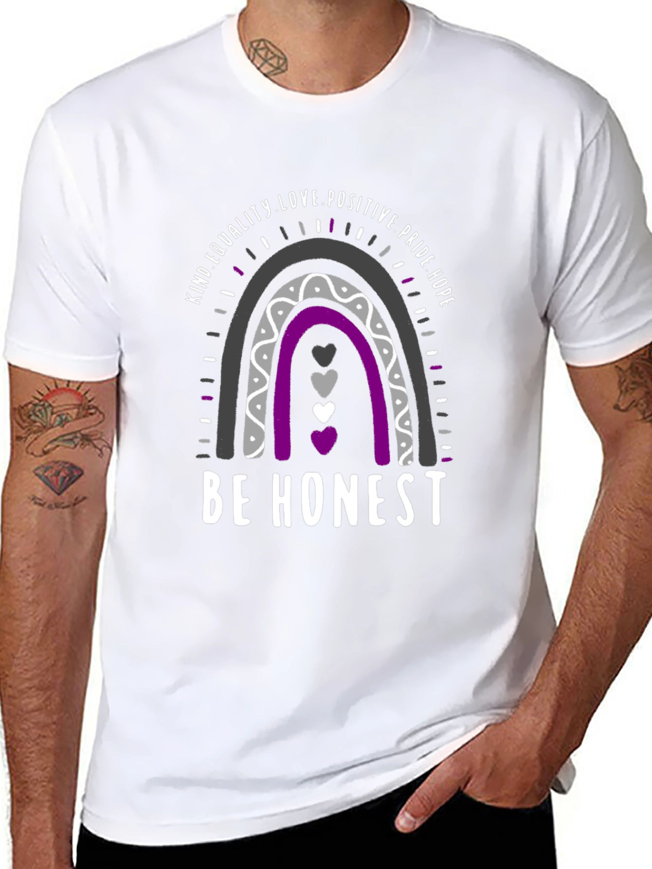 Be Honest Ace Pride Rainbow T-Shirt