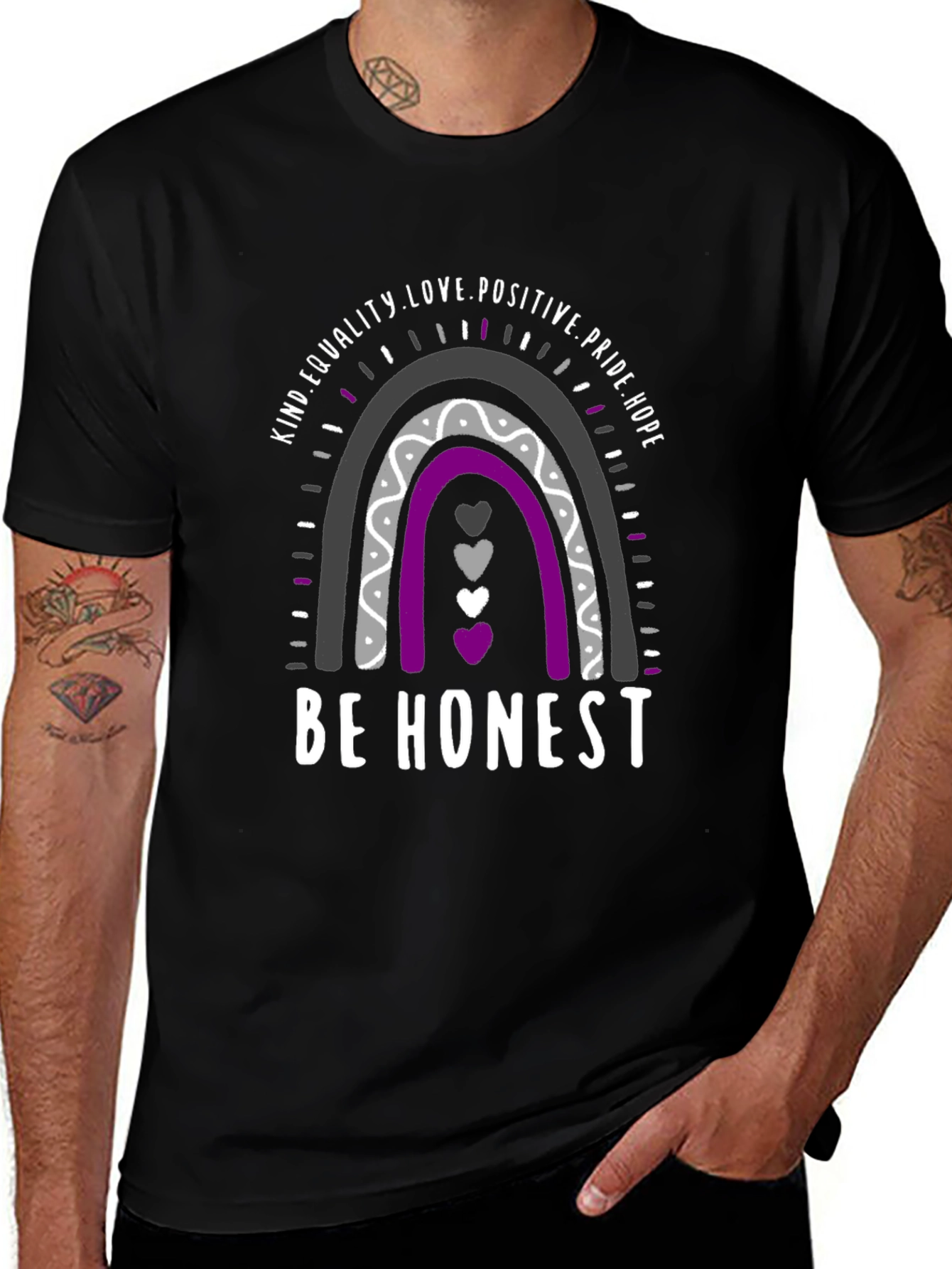 Be Honest Ace Pride Rainbow T-Shirt