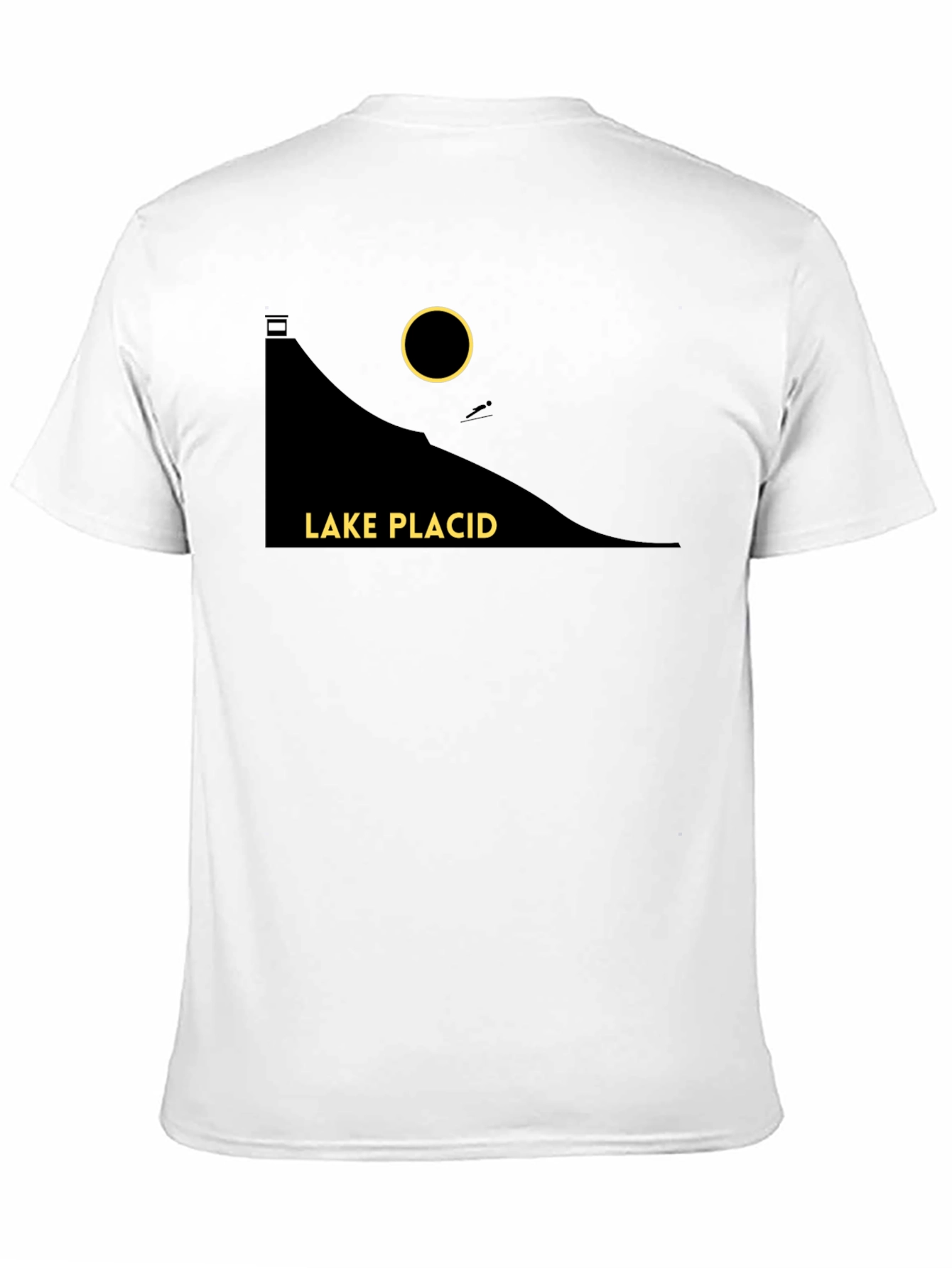 Lake Placid Graphic T-Shirt - Stylish Black Tee