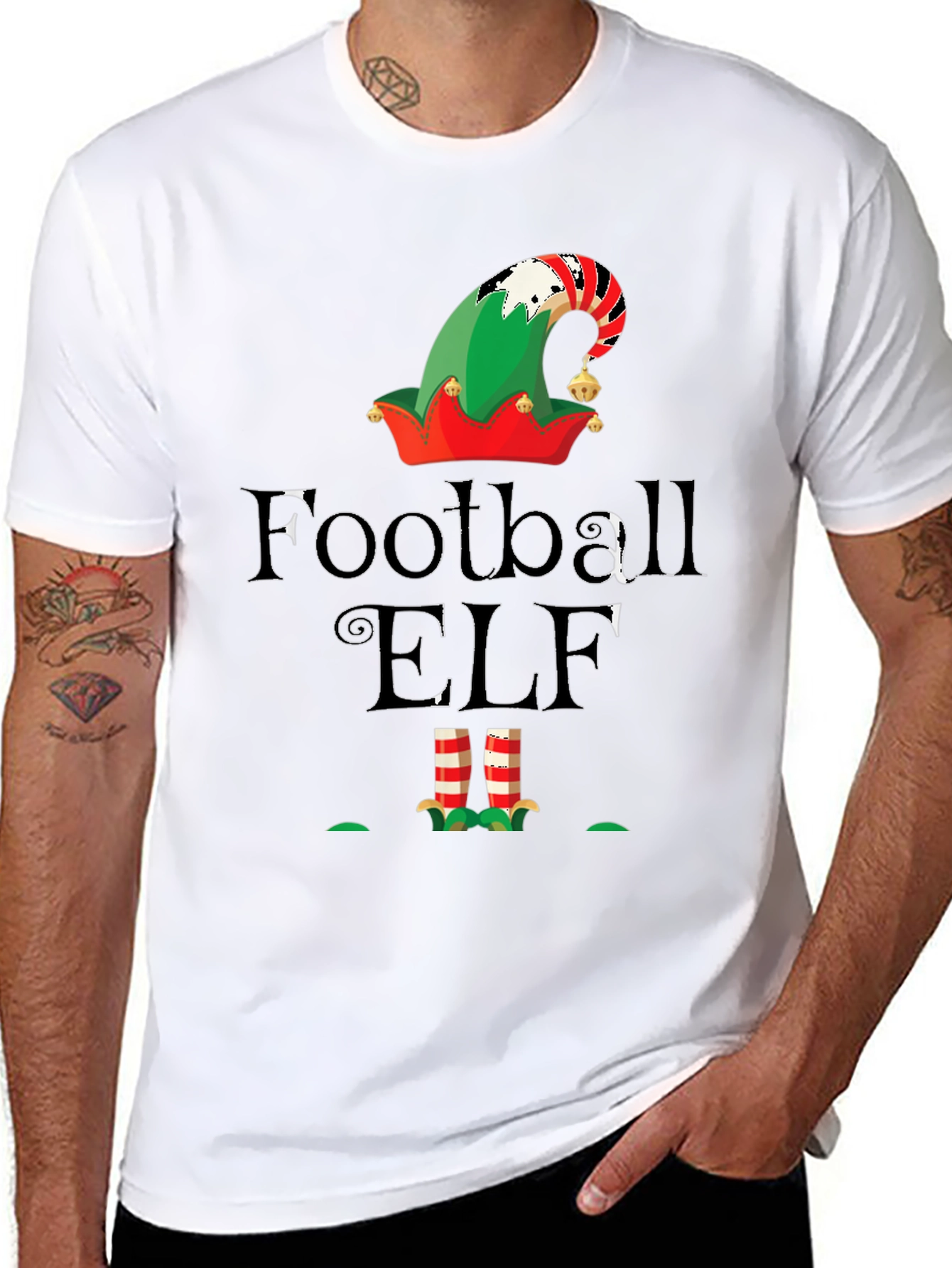 Football Elf Graphic Tee
