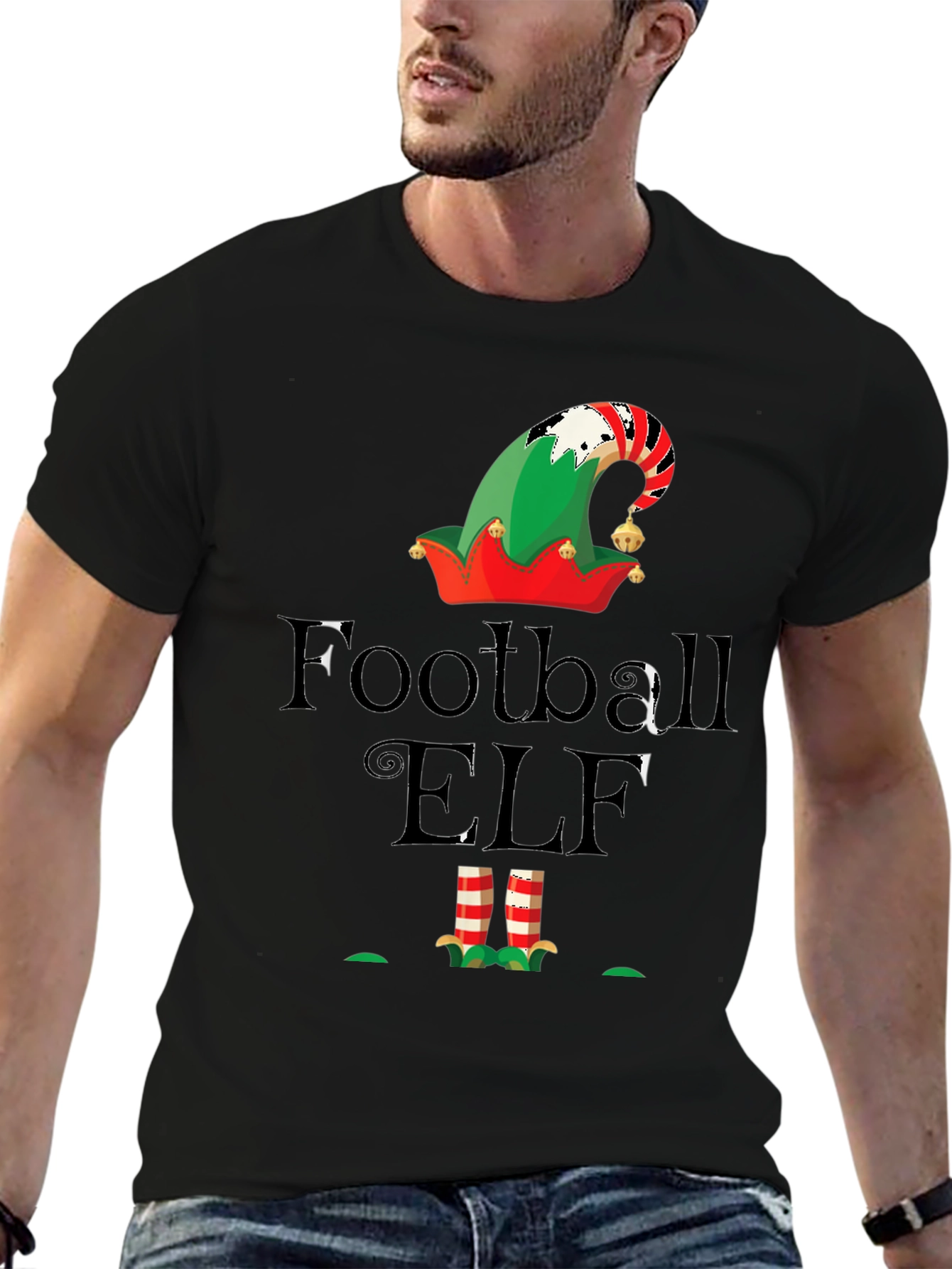 Football Elf Graphic Tee