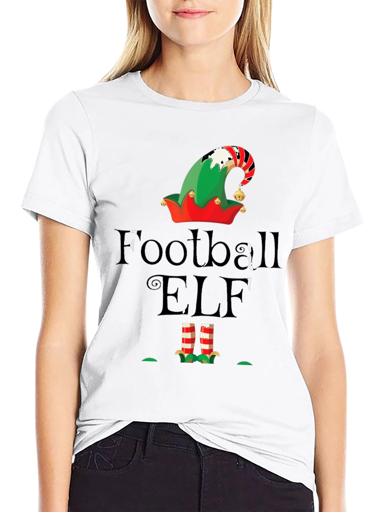 Football Elf Graphic Tee