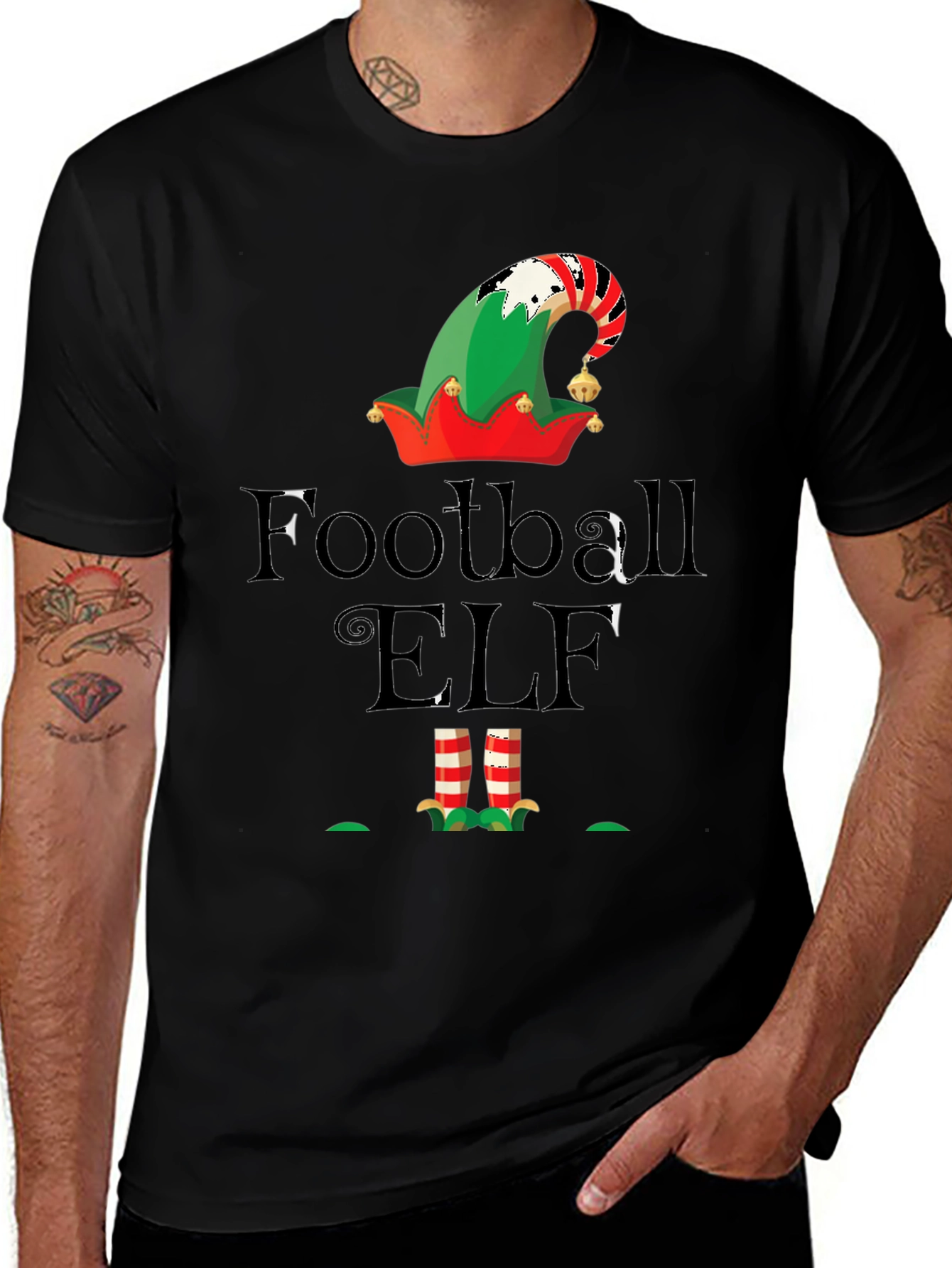 Football Elf Graphic Tee