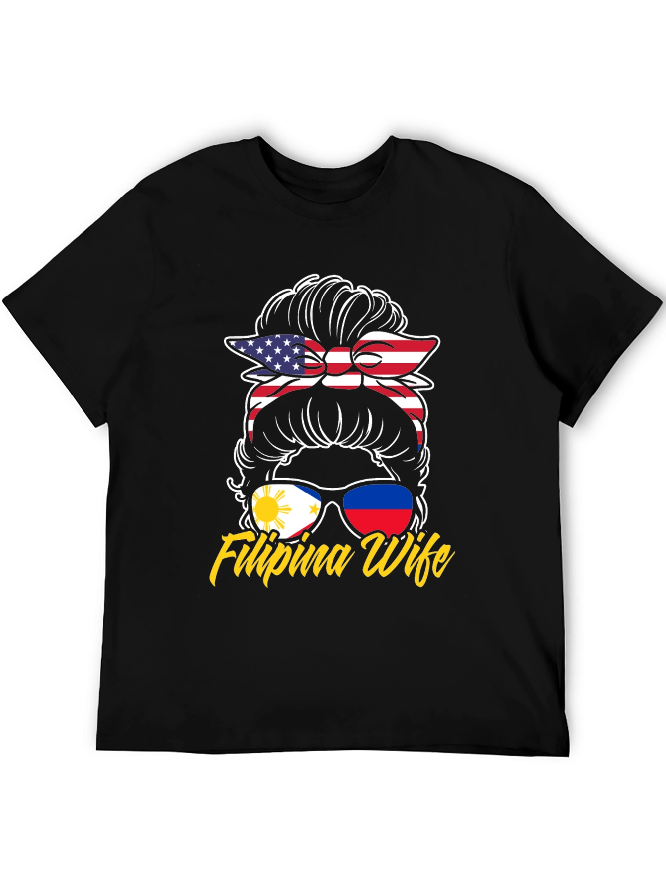 Filipina Wife T-Shirt - USA Flag