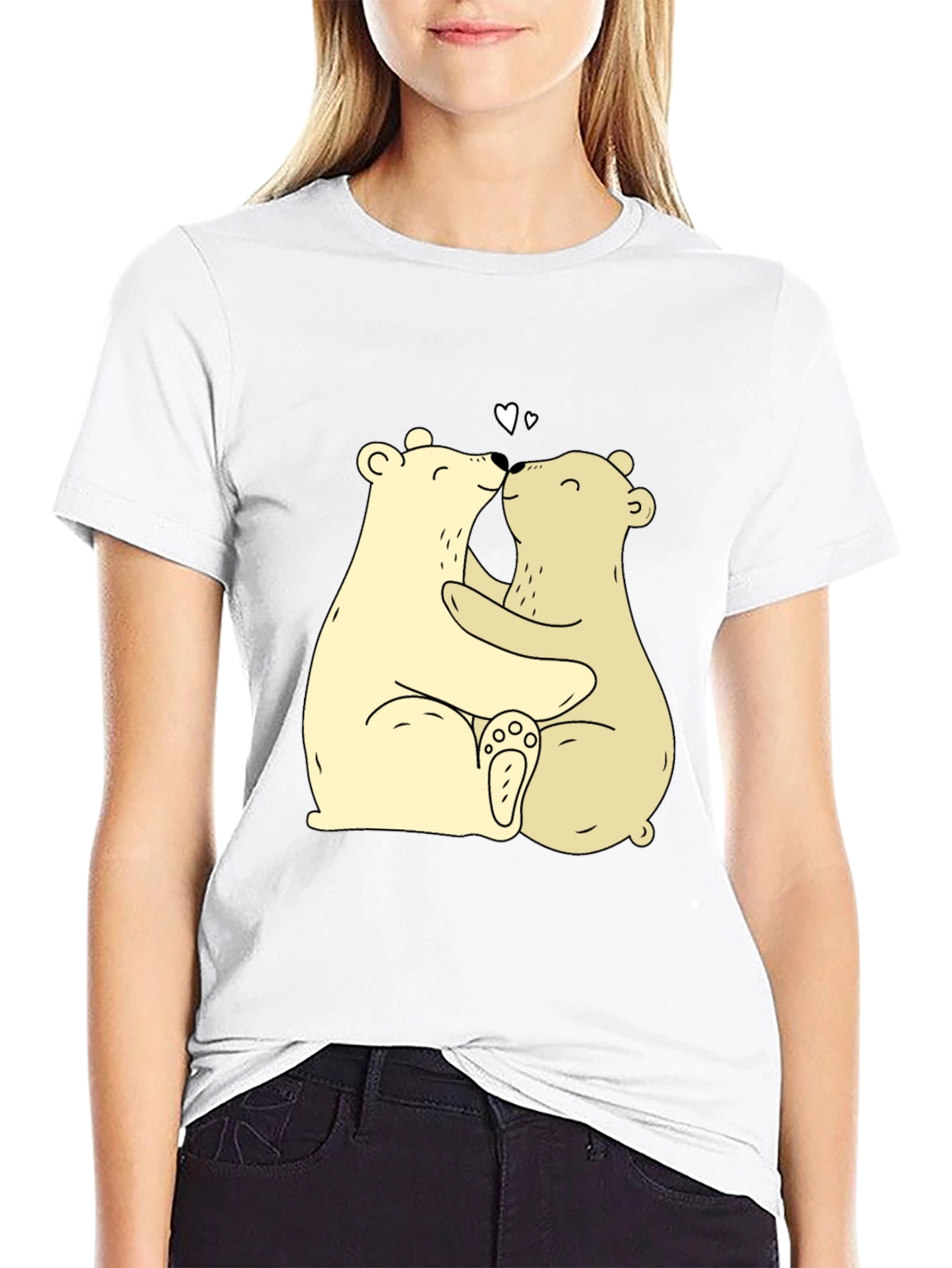 Bear Hug Graphic Tee - Cute & Comfortable