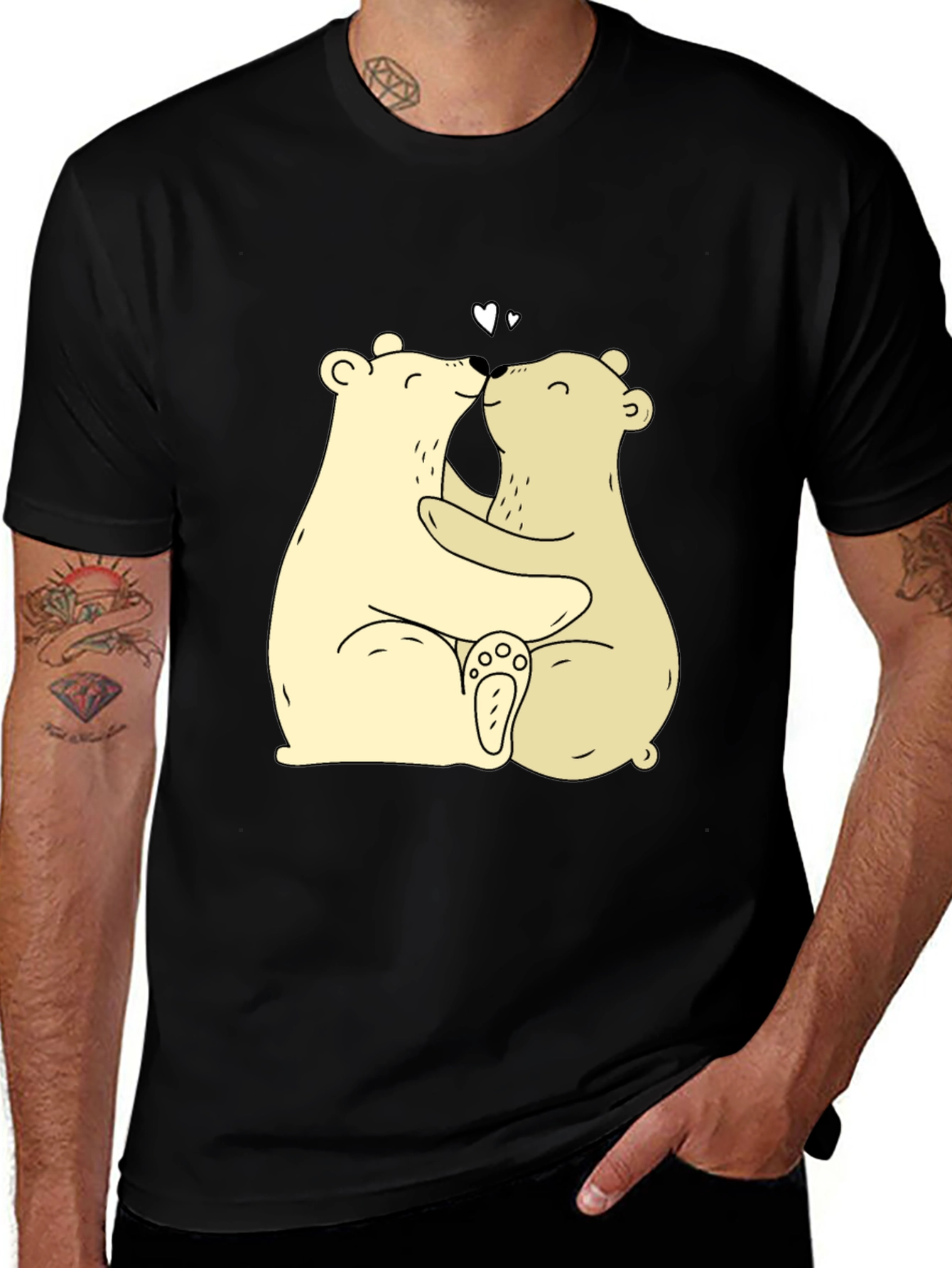 Bear Hug Graphic Tee - Cute & Comfortable